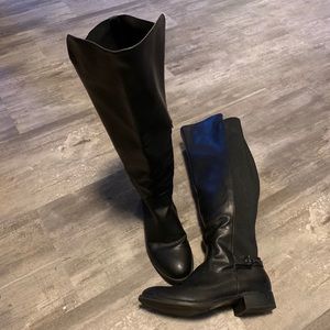 Black Wide Leg Boots - women’s Size12